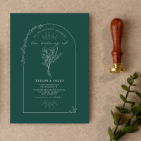 Boda de Esmeralda de Arco de Arte de Línea