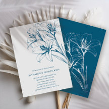Boda de esquema de Lily Azul