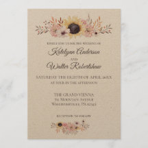 Boda de estilo campestre con buquet girasol