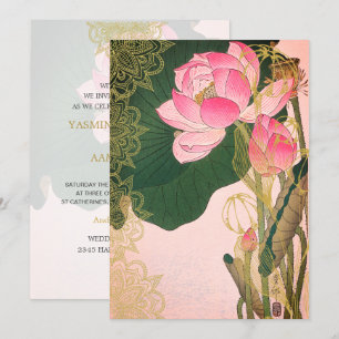 Invitación Boda de estilo indio Lilley Lilley Oro rosa
