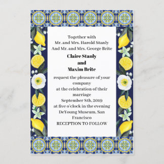 Invitación Boda de estilo italiano