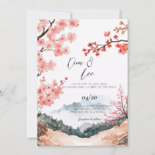 Invitación Boda de estilo tradicional coreano
