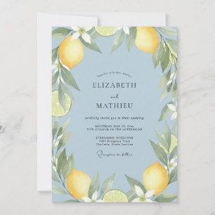 Invitación Boda de Eucalipto Cítrico Amarillo