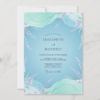 Boda de Eucalipto con Ramillete de Lila Azure