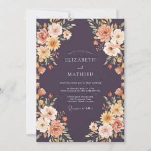 Invitación Boda de Eucalipto de Follaje de Terracota de Cirue