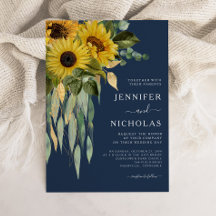 Boda de Eucalipto floral floral azul de la marina