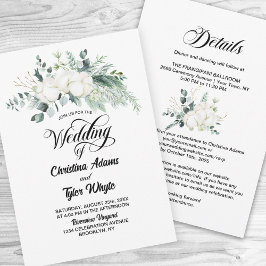 Invitación Boda De Eucalipto Todo En Uno