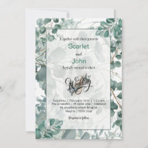 Boda de eucalipto verde de la salvia acuática mode