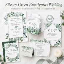 Boda de Eucalipto Verde Plateado