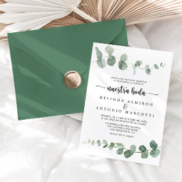 Invitación Boda de Eucalyptus