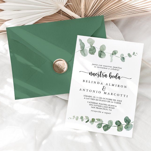 Invitación Boda de Eucalyptus (Subido por el creador)