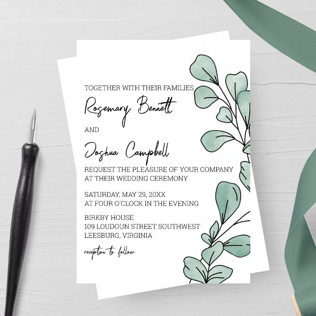 Invitación Boda de Eucalyptus (Subido por el creador)