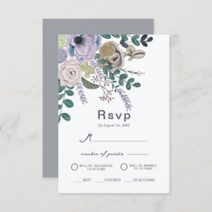 Invitación Boda de Eucalyptus floral Lavender Boho Greenery