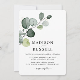 Invitación Boda de Eucalyptus Greenery