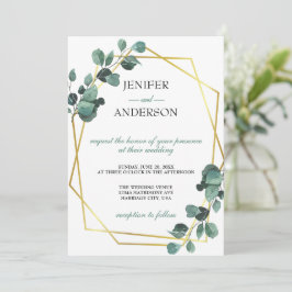 Invitación Boda de Eucalyptus Greenery