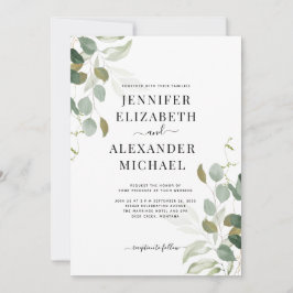 Invitación Boda de Eucalyptus Greenery