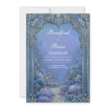 Boda de Fantasía Congelada Lavanda Azul Barroca