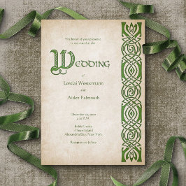 Invitación Boda de Fantasía de Viking Celtic
