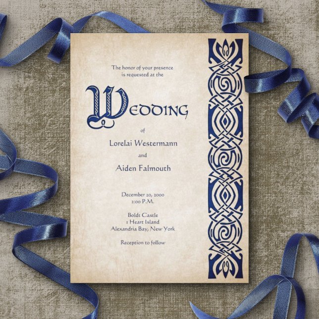 Invitación Boda de Fantasía de Viking Celtic (Subido por el creador)