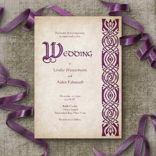 Invitación Boda de Fantasía de Viking Celtic