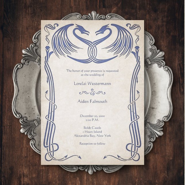 Invitación Boda de Fantasía de Viking Celtic (Subido por el creador)