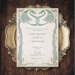 Invitación Boda de Fantasía de Viking Celtic