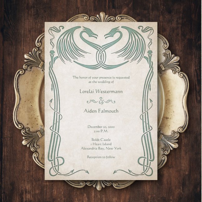 Invitación Boda de Fantasía de Viking Celtic (Subido por el creador)