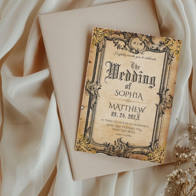Invitación Boda de fantasía medieval (Subido por el creador)