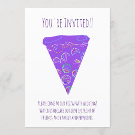 Invitación Boda de Fiesta de Pizza