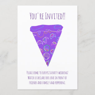 Invitación Boda de Fiesta de Pizza