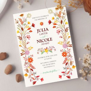 Invitación Boda de Fiesta Floral de Talavera Mexicana de Moda