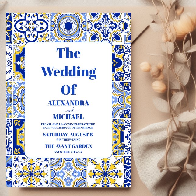 Invitación Boda de Fiesta Papel Picado de México (Subido por el creador)