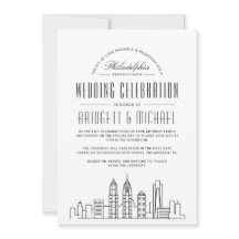 Boda de Filadelfia | Moderna Línea de Skyline de l