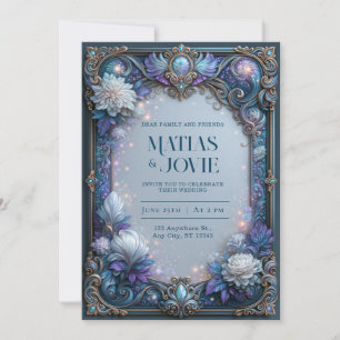 Invitación Boda de Filigrana Celestial Pearl Bloom