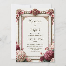 Invitación Boda de Filigrana de Hortensia Rubí
