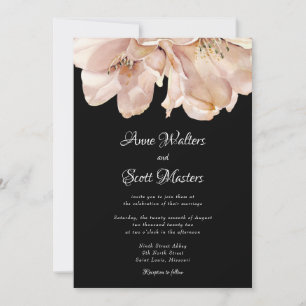 Invitación Boda de flor acuarela