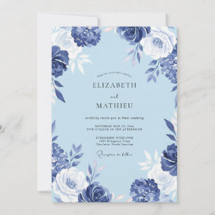 Invitación Boda de Flor Cobriza Pintada