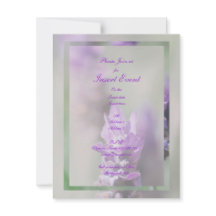 Boda de flor de lavanda púrpura | Personalizar