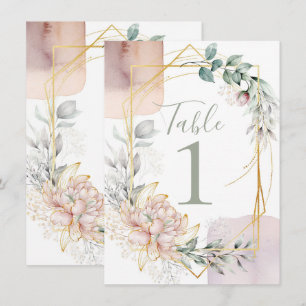 Invitación Boda de Flor de Verdeo Floral de Aureate Frame 