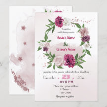 boda de flor floral mauve rosa romántico