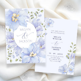 Invitación Boda de flor morada suave