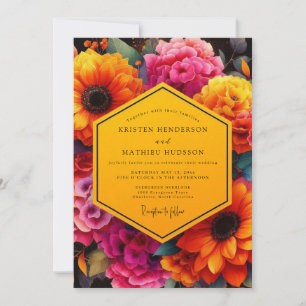 Invitación Boda de Flor Ochre en Flor