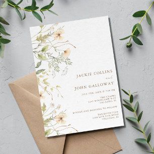 Invitación Boda de flor silvestre de primavera