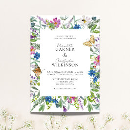 Invitación Boda de flor silvestre de primavera