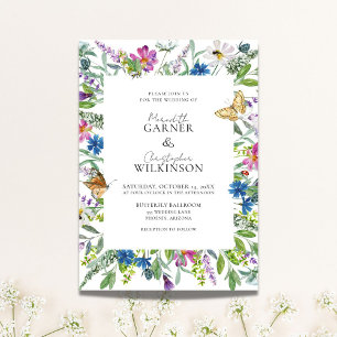Invitación Boda de flor silvestre de primavera