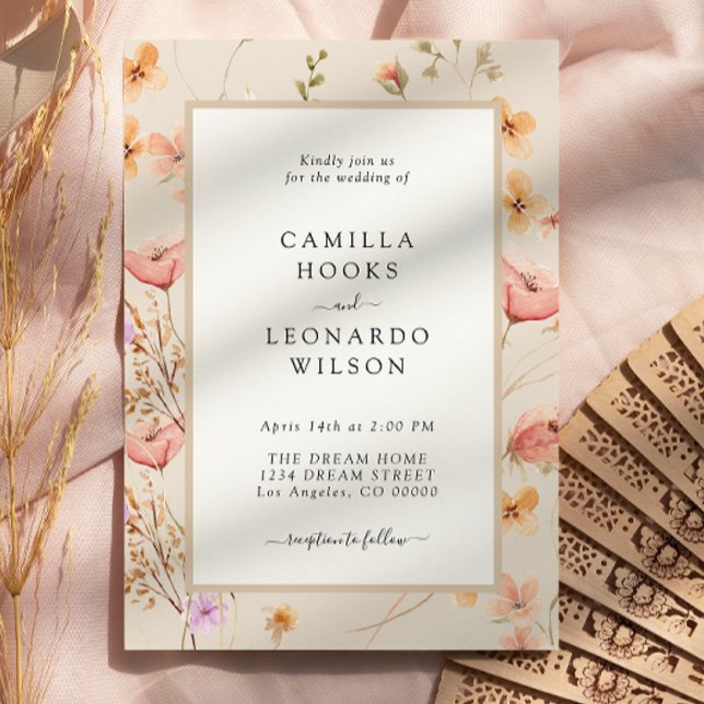 Invitación Boda de flor silvestre rusa (Subido por el creador)
