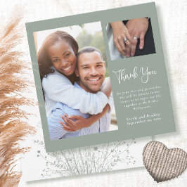 Invitación Boda de Flor Silvestre Sage Green Boho Gracias