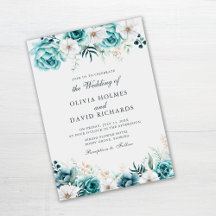 Boda de Flor Silvestre Verde Azul | Floral Boho Bl