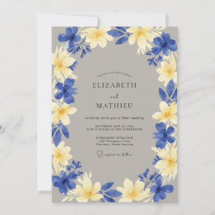 Invitación Boda de Flor Tropical Amarilla