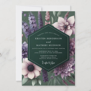Invitación Boda de Flora Encantada de Ciruela